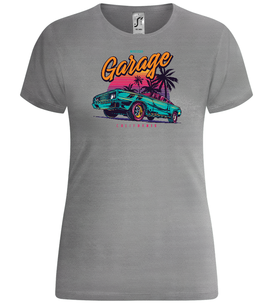 Car Garage Design - Comfort women's t-shirt_ORION GREY_front