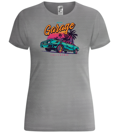 Car Garage Design - Comfort women's t-shirt_ORION GREY_front