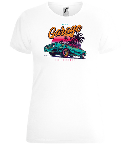 Car Garage Design - Comfort women's t-shirt_WHITE_front