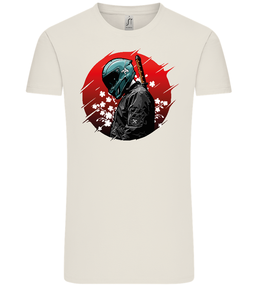 Samurai Bike 2 Design - Comfort Unisex T-Shirt_ECRU_front