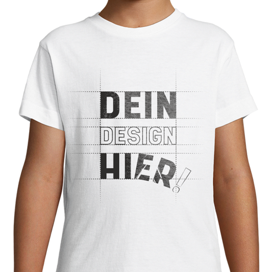 Kinder Unisex Basic T-Shirt tailliert