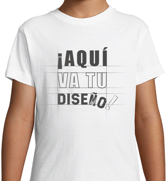 Camiseta niños personalizada - Ajustada - BÁSICA