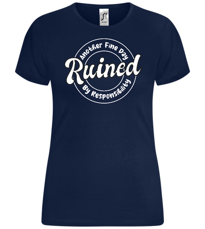 Ruined by Responsibility Design - Comfort women's t-shirt_MARINE_front