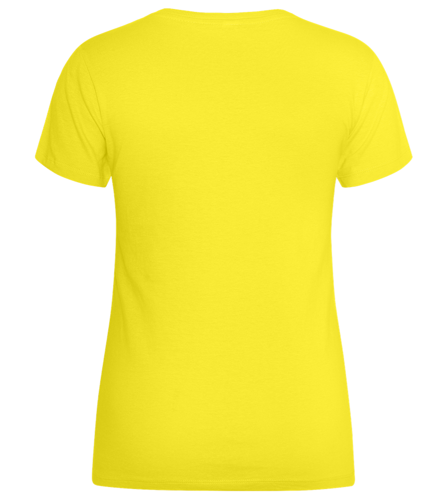 More Creative than You Design - Basic women's t-shirt_LEMON_back