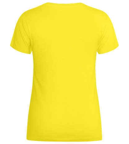 More Creative than You Design - Basic women's t-shirt_LEMON_back