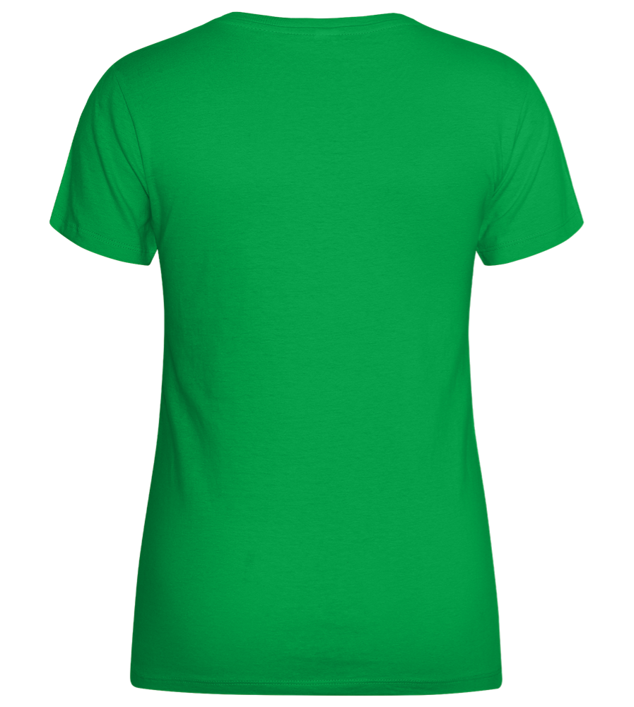 More Creative than You Design - Basic women's t-shirt_MEADOW GREEN_back