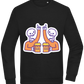 Two Skeleton Beers Design - Comfort Essential Unisex Sweater_BLACK_front