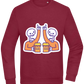 Two Skeleton Beers Design - Comfort Essential Unisex Sweater_BORDEAUX_front