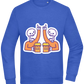 Two Skeleton Beers Design - Comfort Essential Unisex Sweater_ROYAL_front