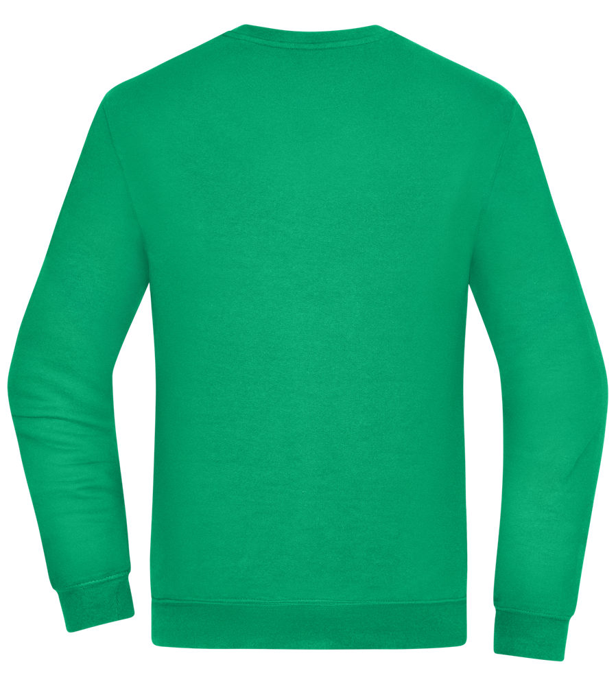 Two Skeleton Beers Design - Comfort Essential Unisex Sweater_MEADOW GREEN_back