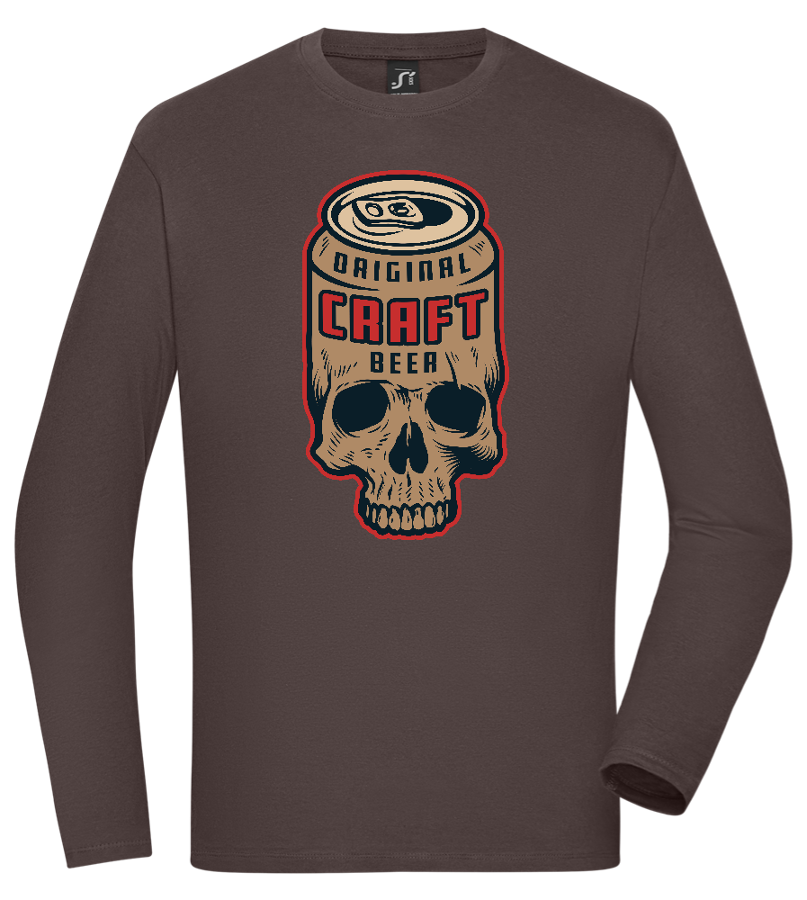 Craft Beer Design - Comfort men's long sleeve t-shirt_DARK GRAY_front