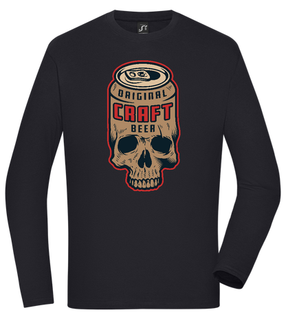 Craft Beer Design - Comfort men's long sleeve t-shirt_MARINE_front