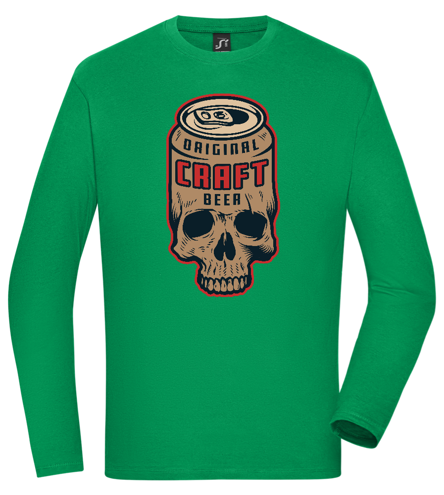 Craft Beer Design - Comfort men's long sleeve t-shirt_MEADOW GREEN_front