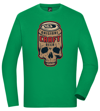 Craft Beer Design - Comfort men's long sleeve t-shirt_MEADOW GREEN_front