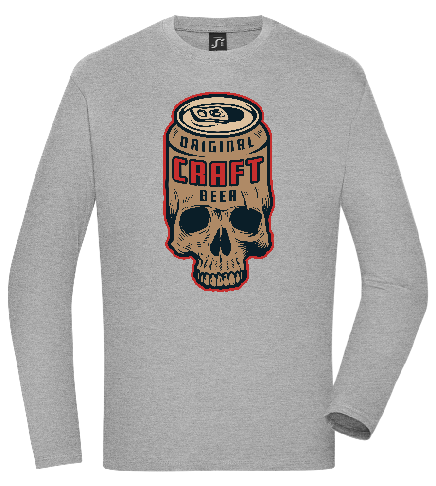 Craft Beer Design - Comfort men's long sleeve t-shirt_ORION GREY_front