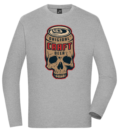 Craft Beer Design - Comfort men's long sleeve t-shirt_ORION GREY_front