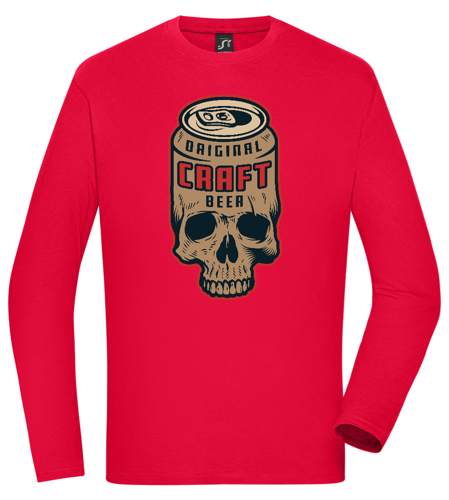 Craft Beer Design - Comfort men's long sleeve t-shirt_RED_front