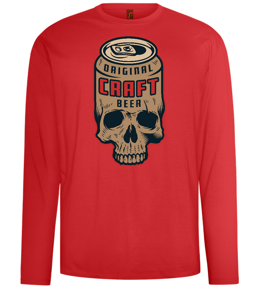 Craft Beer Design - Comfort men's long sleeve t-shirt_RED_front