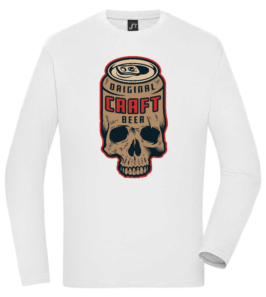 Craft Beer Design - Comfort men's long sleeve t-shirt_WHITE_front