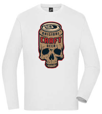 Craft Beer Design - Comfort men's long sleeve t-shirt_WHITE_front