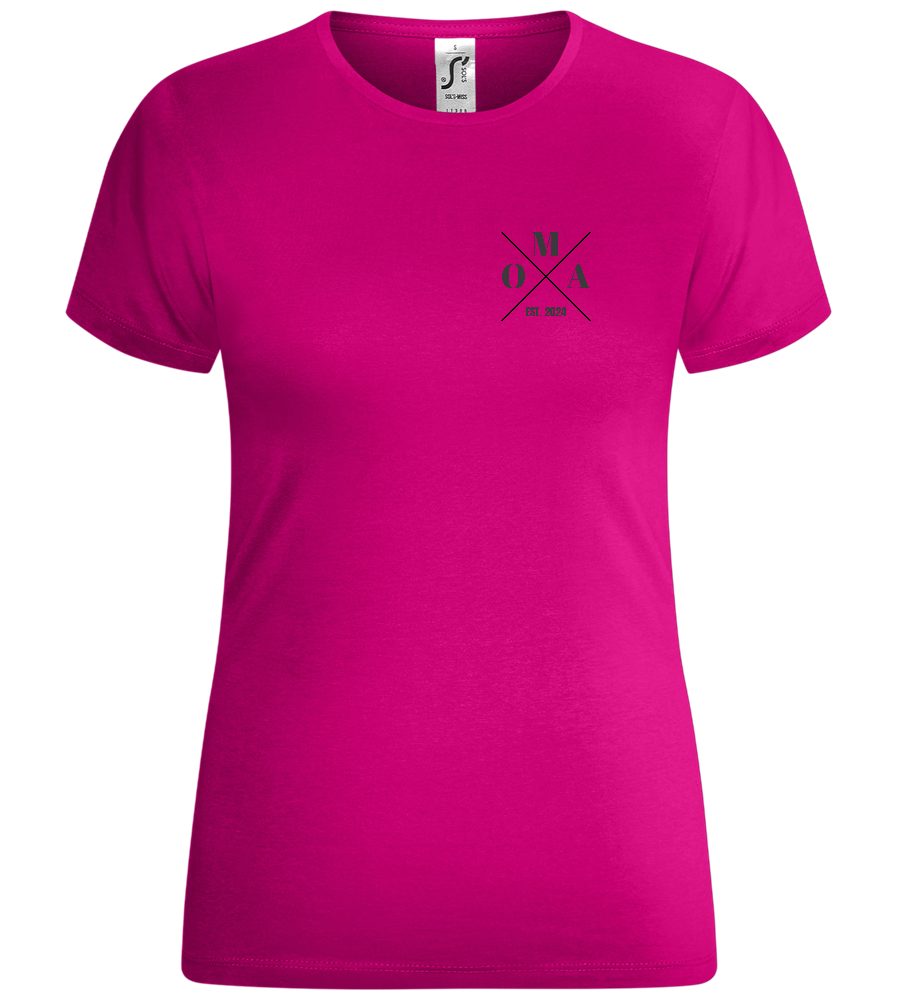 OMA EST Design - Comfort women's t-shirt_FUCHSIA_front