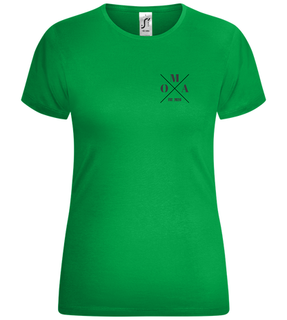 OMA EST Design - Comfort women's t-shirt_MEADOW GREEN_front