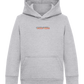 Good Vibes Rainbow Design - Comfort Kids Hoodie_ORION GREY II_front