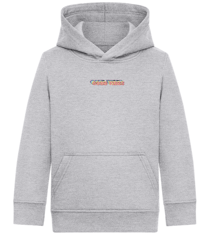 Good Vibes Rainbow Design - Comfort Kids Hoodie_ORION GREY II_front