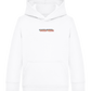 Good Vibes Rainbow Design - Comfort Kids Hoodie_WHITE_front