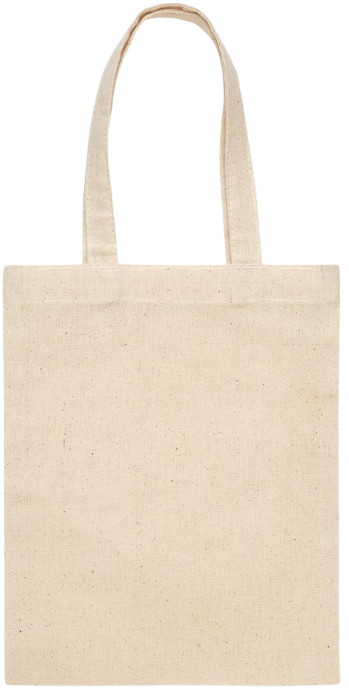 Zodiac Libra Design - Essential small colored handle gift bag_BEIGE_back