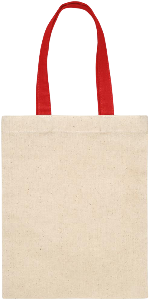 Zodiac Libra Design - Essential small colored handle gift bag_RED_back