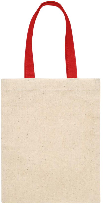 Zodiac Libra Design - Essential small colored handle gift bag_RED_back