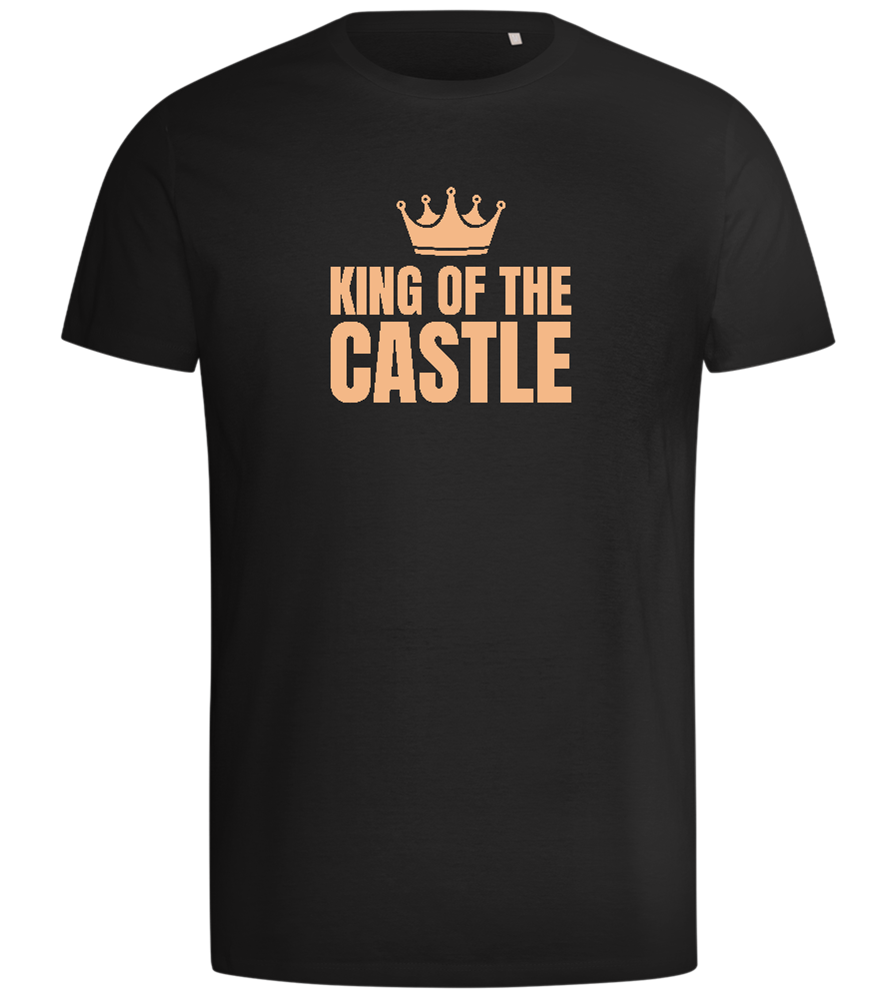 King of the Castle Crown Design - Comfort men's t-shirt_DEEP BLACK_front