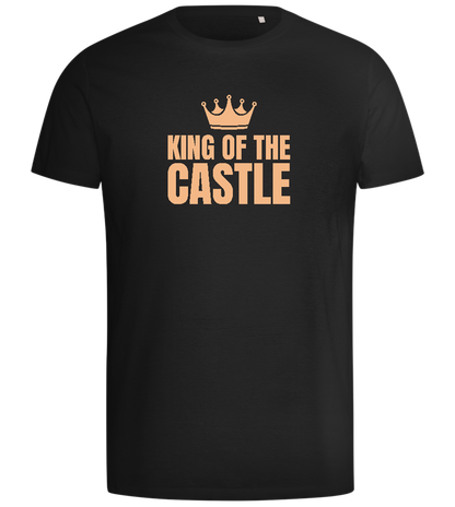 King of the Castle Crown Design - Comfort men's t-shirt_DEEP BLACK_front