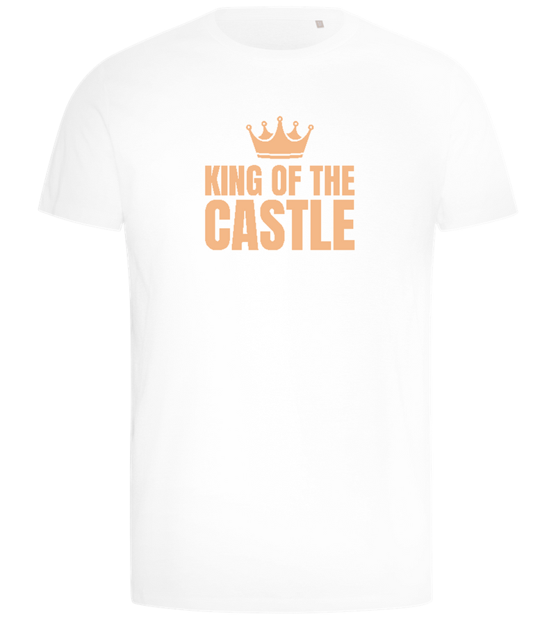 King of the Castle Crown Design - Comfort men's t-shirt_WHITE_front