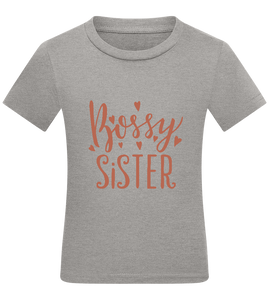 Bossy Sister Text Design - Comfort kids fitted t-shirt