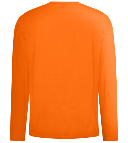 Good Vibes Rainbow Design - Comfort men's long sleeve t-shirt_ORANGE_back