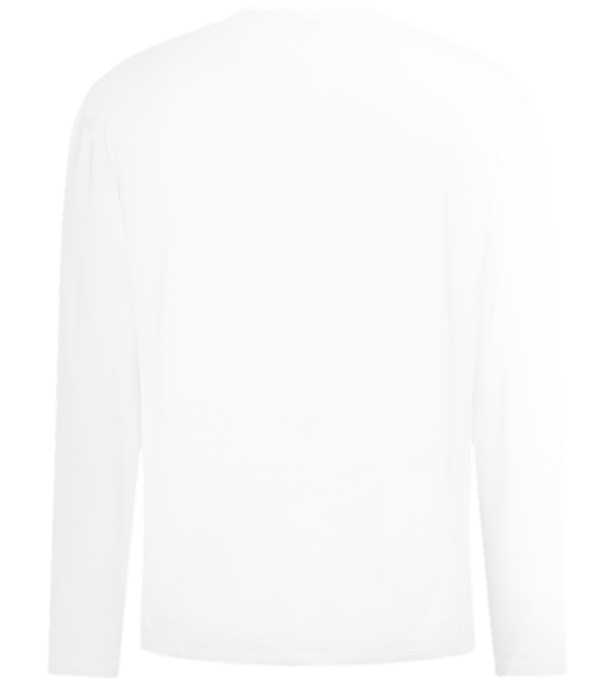 Good Vibes Rainbow Design - Comfort men's long sleeve t-shirt_WHITE_back