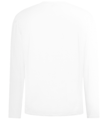 Good Vibes Rainbow Design - Comfort men's long sleeve t-shirt_WHITE_back