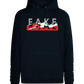 Fake Real Design - Premium unisex hoodie_BLACK_front