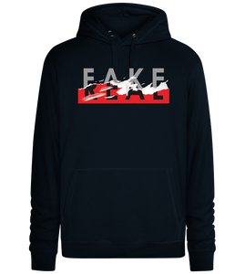 Fake Real Design - Premium unisex hoodie