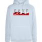 Fake Real Design - Premium unisex hoodie_CREAMY BLUE_front