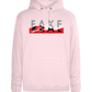 Fake Real Design - Premium unisex hoodie_LIGHT PEACH ROSE_front