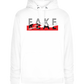 Fake Real Design - Premium unisex hoodie_WHITE_front