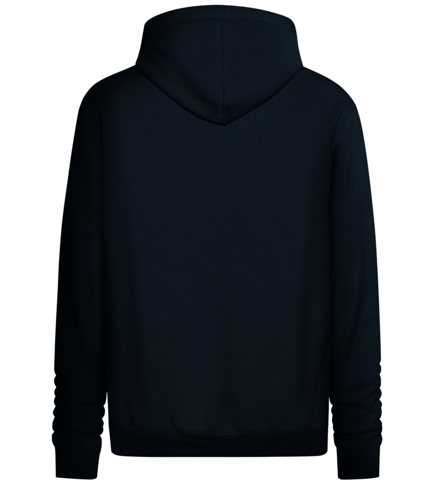 Fake Real Design - Premium unisex hoodie_BLACK_back