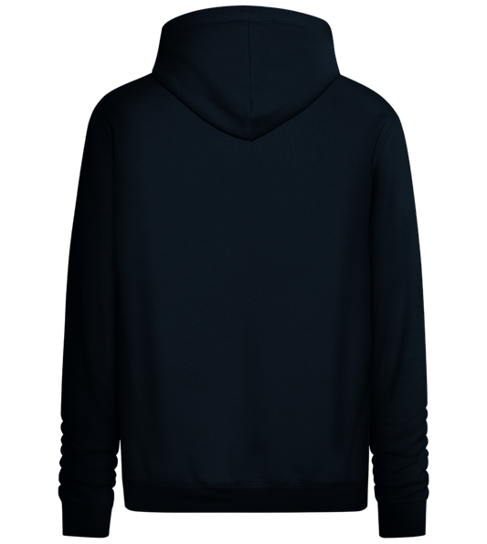 Fake Real Design - Premium unisex hoodie_BLACK_back