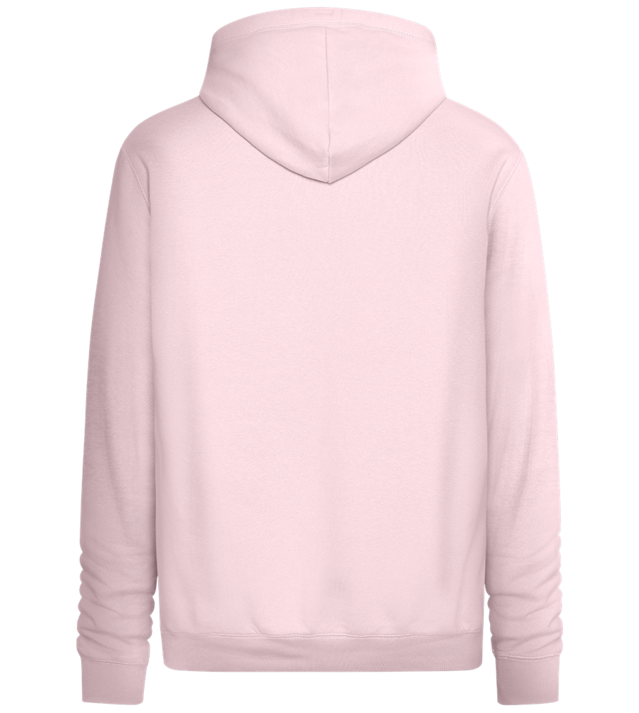 Fake Real Design - Premium unisex hoodie_LIGHT PEACH ROSE_back