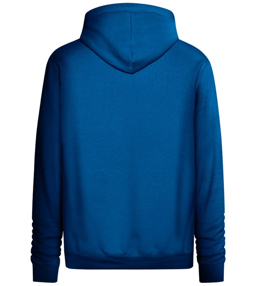 Fake Real Design - Premium unisex hoodie_ROYAL_back