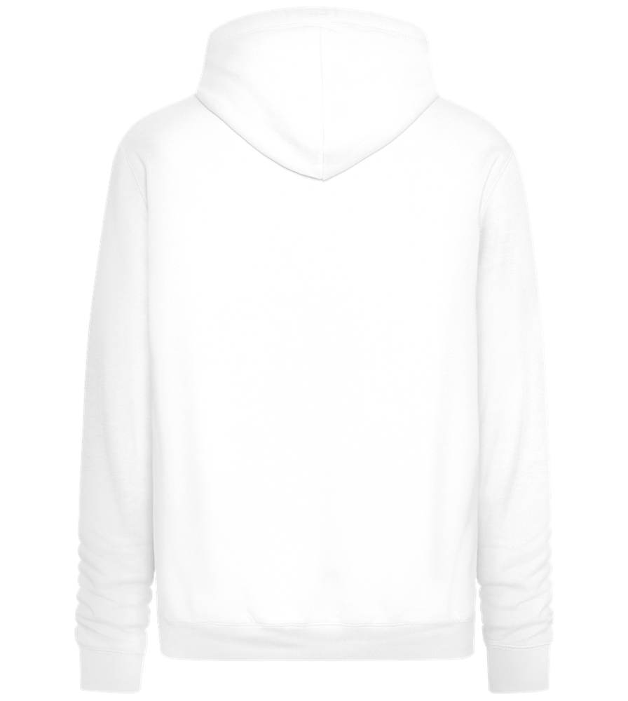 Fake Real Design - Premium unisex hoodie_WHITE_back