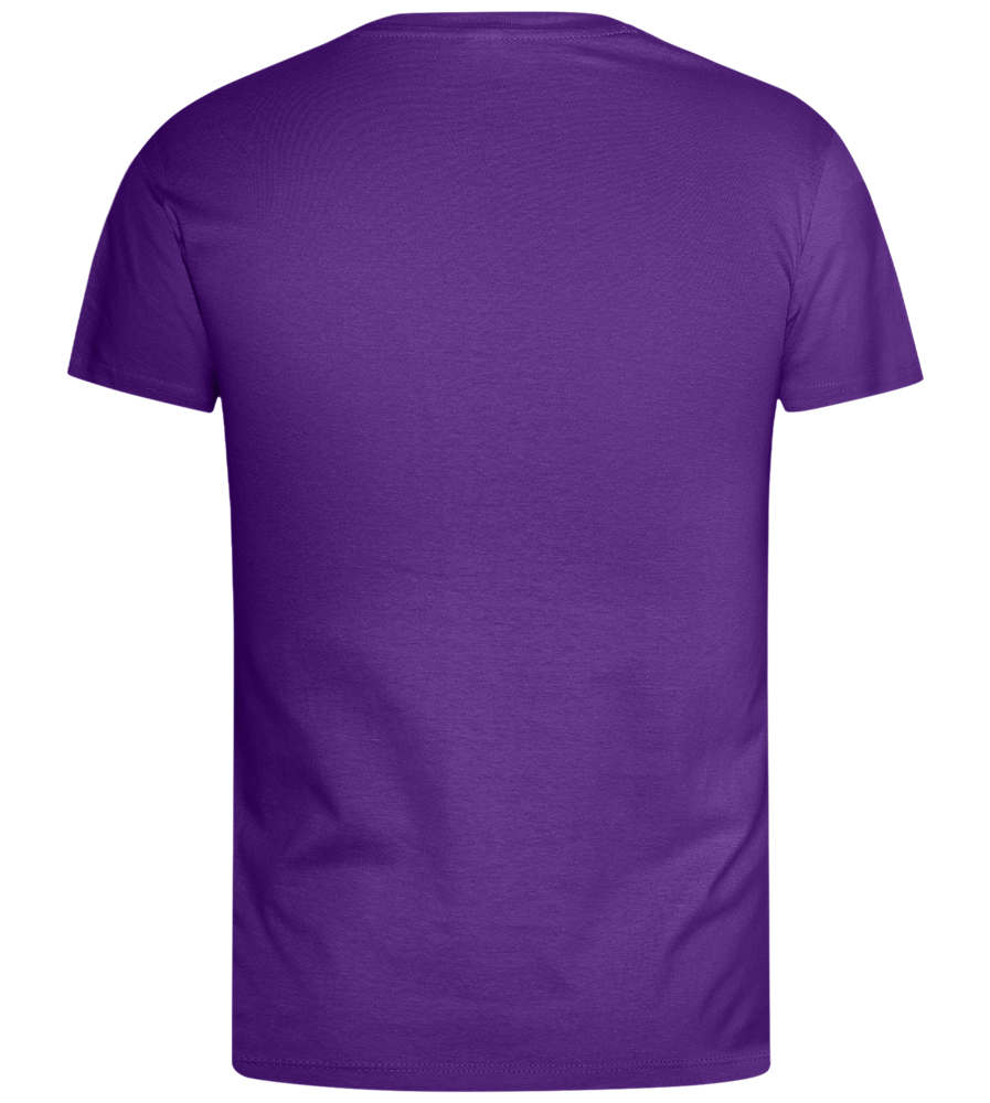 Happiness Goes Hardcore Design - Basic men's t-shirt_DARK PURPLE_back